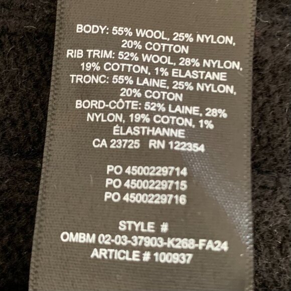 Aritzia Peggy Cropped Sweater — Black (Cable Knit) | Size L - Picture 4 of 4